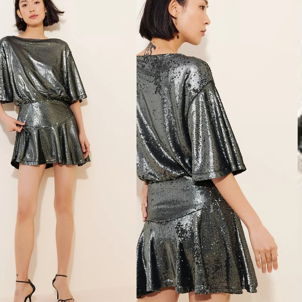 Free People Manuka Sequin Dress Small